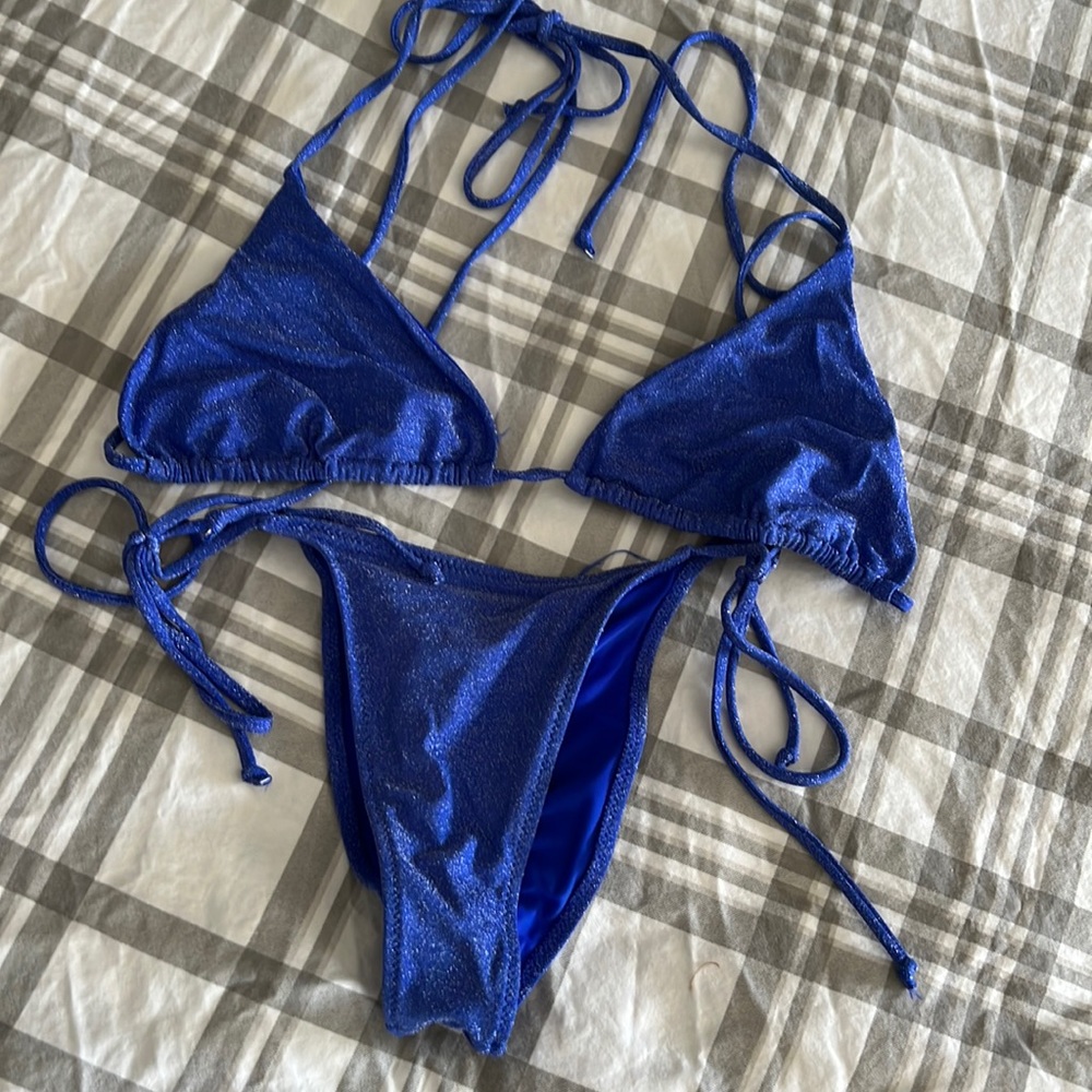 White Fox scrunch bottom tie bikini